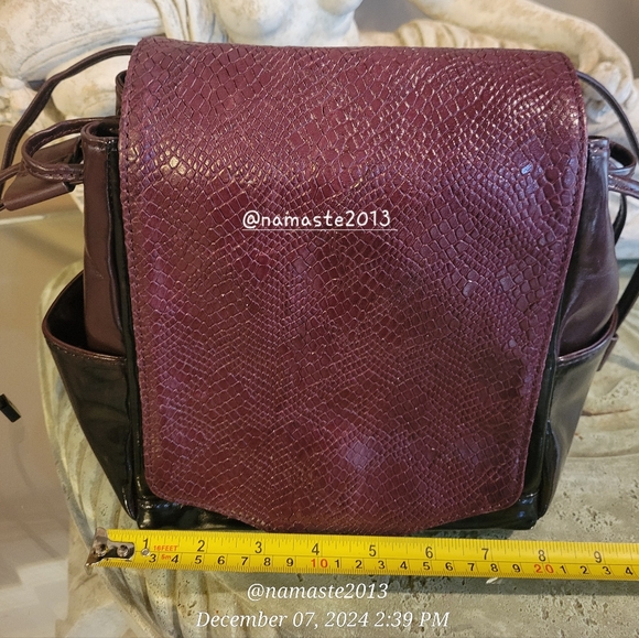 L.A.M.B. Gwen Stefani Leather Shoulder Bag Snakeskin Designer Luxury Celeb #72 - Picture 8 of 16